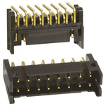 Hirose DF11 Series Right Angle Through Hole PCB Header, 16 Contact(s), 2.0mm Pitch, 2 Row(s), Shrouded