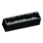 TE Connectivity Dynamic 1000 Series Straight Through Hole PCB Header, 40 Contact(s), 2.0mm Pitch, 2 Row(s), Shrouded