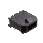 Molex Micro-Fit 3.0 Series Right Angle Through Hole PCB Header, 2 Contact(s), 3.0mm Pitch, 1 Row(s), Shrouded