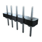 Samtec BBL Series Straight Through Hole Pin Header, 7 Contact(s), 2.54mm Pitch, 1 Row(s), Unshrouded
