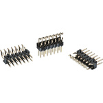 Wurth Elektronik WR-PHD Series Right Angle Through Hole Pin Header, 14 Contact(s), 2.54mm Pitch, 2 Row(s), Unshrouded