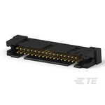 TE Connectivity AMP-LATCH Series Straight Through Hole PCB Header, 34 Contact(s), 2.54mm Pitch, 2 Row(s), Shrouded