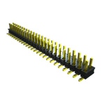 Samtec TMMH Series Straight Pin Header, 10 Contact(s), 2.0mm Pitch, 2 Row(s), Unshrouded