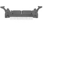 Hirose HIF3B Series Straight Through Hole PCB Header, 10 Contact(s), 2.54mm Pitch, 2 Row(s), Shrouded