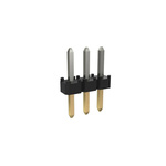 Amphenol ICC Minitek Series Through Hole Pin Header, 3 Contact(s), 2.0mm Pitch, 1 Row(s), Unshrouded