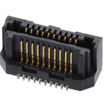 Samtec LSS Series Surface Mount PCB Header, 20 Contact(s), 0.635mm Pitch, 1 Row(s), Shrouded