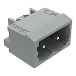 Wago 231 Series Angled PCB Mount PCB Header, 2 Contact(s), 5mm Pitch, 1 Row(s), Shrouded