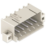 Wago 2092 Series Angled PCB Mount PCB Header, 4 Contact(s), 5mm Pitch, 1 Row(s), Shrouded