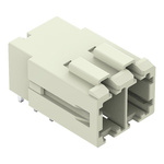 Wago 831 Series Angled PCB Mount PCB Header, 2 Contact(s), 7.62mm Pitch, 1 Row(s), Shrouded