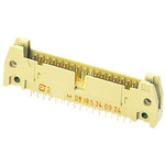 Harting SEK 18 Series Straight Through Hole PCB Header, 6 Contact(s), 2.54mm Pitch, 2 Row(s), Shrouded