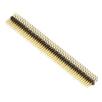 Samtec TSW Series Right Angle Through Hole Pin Header, 100 Contact(s), 2.54mm Pitch, 2 Row(s), Unshrouded