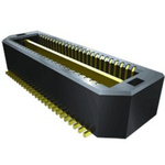 Samtec QTS Series Right Angle Surface Mount PCB Header, 150 Contact(s), 0.64mm Pitch, 2 Row(s), Shrouded