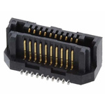 Samtec LSS Series Straight Surface Mount PCB Header, 20 Contact(s), 0.635mm Pitch, 2 Row(s), Shrouded