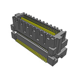 Samtec ASP Series Straight Surface Mount PCB Header, 52 Contact(s), 0.64mm Pitch, 2 Row(s), Shrouded