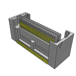 Samtec ASP Series Straight Surface Mount PCB Header, 52 Contact(s), 0.64mm Pitch, 2 Row(s), Shrouded