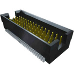 Samtec TOLC Series Straight Surface Mount PCB Header, 140 Contact(s), 1.27mm Pitch, 4 Row(s), Shrouded