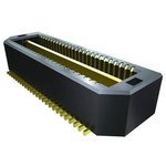 Samtec QTS Series Horizontal Surface Mount PCB Header, 100 Contact(s), 0.64mm Pitch, 2 Row(s), Shrouded