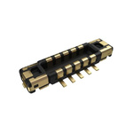 Amphenol ICC 103 Series Vertical Surface Mount PCB Header, 6 Contact(s), 0.35mm Pitch, 2 Row(s), Shrouded