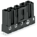 Wago 770 Series Straight PCB Mount PCB Header, 5 Contact(s), 10mm Pitch, 1 Row(s), Shrouded