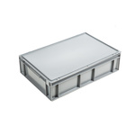 Schoeller Allibert 28L Grey Plastic Medium Storage Box, 161mm x 400mm x 600mm