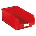 RS PRO PP Storage Bin Storage Bin, 200mm x 315mm, Red