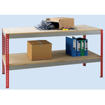 RS PRO Natural 2 Shelf Easi-Rack Shelf, 900mm x 2.4m x 380mm, 300kg Load