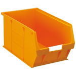 RS PRO PP Storage Bin Storage Bin, 181mm x 205mm, Orange
