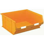 RS PRO PP Storage Bin Storage Bin, 180mm x 419mm, Yellow