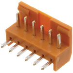 JAE IL-G Series Right Angle Through Hole PCB Header, 6 Contact(s), 2.5mm Pitch, 1 Row(s), Shrouded