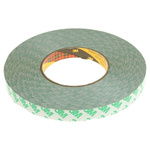 3M 9087 White Double Sided Plastic Tape, 15mm x 50m