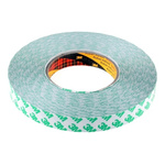 3M 9087 White Double Sided Plastic Tape, 19mm x 50m