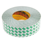 3M 9087 White Double Sided Plastic Tape, 50mm x 50m