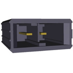 TE Connectivity Dynamic 3000 Series Straight Through Hole PCB Header, 2 Contact(s), 5.08mm Pitch, 1 Row(s), Shrouded
