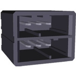 TE Connectivity Dynamic 3000 Series Straight Through Hole PCB Header, 6 Contact(s), 3.81mm Pitch, 2 Row(s), Shrouded