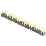 Samtec TSM Series Straight Surface Mount Pin Header, 50 Contact(s), 2.54mm Pitch, 2 Row(s), Unshrouded
