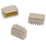 Wurth Elektronik WR-WTB Series Straight Surface Mount PCB Header, 4 Contact(s), 1.0mm Pitch, 1 Row(s), Shrouded