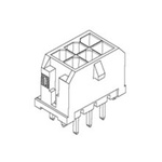 Molex Micro-Fit 3.0 Series Straight Through Hole PCB Header, 8 Contact(s), 3.0mm Pitch, 2 Row(s), Shrouded