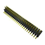 Samtec FTMH Series Straight Surface Mount Pin Header, 40 Contact(s), 1.0mm Pitch, 2 Row(s), Shrouded