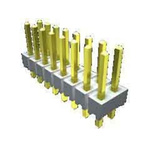 Samtec HTSW Series Straight Through Hole Pin Header, 4 Contact(s), 2.54mm Pitch, 2 Row(s), Unshrouded