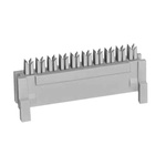 Hirose DF1 Series Straight Through Hole PCB Header, 3 Contact(s), 2.5mm Pitch, 1 Row(s), Shrouded