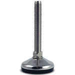 RS PRO Adjustable Feet M16 150mm, 80mm Dia. Stainless Steel 1000kg Static Load Capacity 10° Tilt Angle