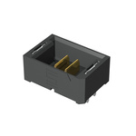 Samtec UMPT Series Straight Through Hole PCB Header, 2 Contact(s), 2.0mm Pitch, 1 Row(s), Shrouded