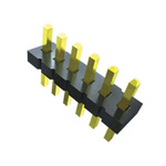 Samtec FTS Series Straight Pin Header, 12 Contact(s), 1.27mm Pitch, 2 Row(s), Unshrouded