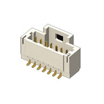 Samtec T1M Series Straight Surface Mount PCB Header, 2 Contact(s), 1.0mm Pitch, 1 Row(s), Shrouded