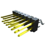 Samtec TSM Series Horizontal Surface Mount Pin Header, 6 Contact(s), 2.54mm Pitch, 1 Row(s), Unshrouded