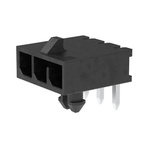 Molex Micro-Fit+ Series Right Angle Through Hole PCB Header, 4 Contact(s), 3.0mm Pitch, 1 Row(s), Shrouded