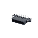 ITT Cannon Trident Series Straight PCB Header, 9 Contact(s), 5.08mm Pitch, 1 Row(s)