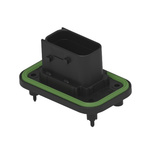 TE Connectivity 1-23781 Series Vertical Panel Mount PCB Header, 10 Contact(s), 6mm Pitch, 2 Row(s), Shrouded