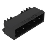 Wago 231 Series Angled Vertical/Horizontal Mount PCB Header, 5 Contact(s), 5mm Pitch, 1 Row(s), Shrouded