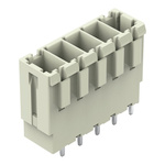 Wago 831 Series Straight PCB Mount PCB Header, 5 Contact(s), 7.62mm Pitch, 1 Row(s), Shrouded